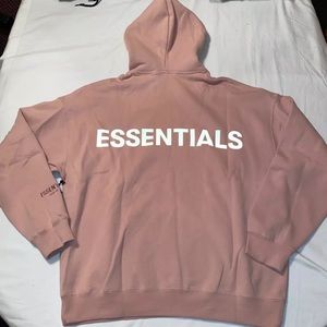 NWT FOG Essentials Hoodie Reflective Pink Blush